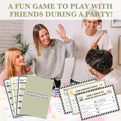 OICPYD Office Party Friendly Feud Game for Work Adults, Team Building Games for Coworkers, Team Building Favors -03