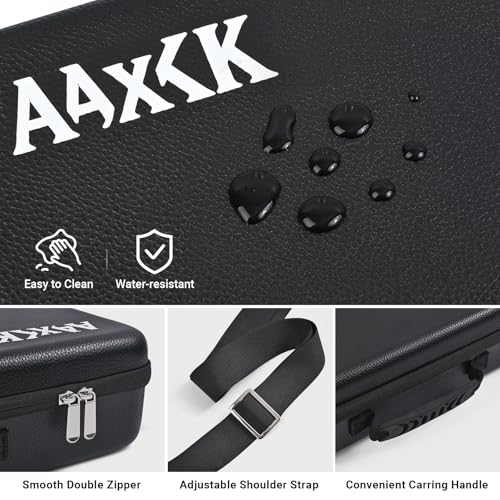 Playmat & Deck Box Carrying Case With 4 Deck Boxes, Rigid, Black | 3 compartments for playmat, deck box & dice. Fits 14"-16" playmats. Adjustable shoulder strap & handle included. - color: Black, size: Case