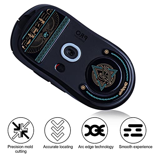 Hyekit Glass Mouse Feet for Logitech G Pro X Superlight, Ultra-Smooth | Corning Tempered Glass Construction, Precision-Milled, Reduced Friction, Enhanced Glide, Long-Lasting Performance