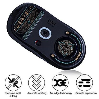 Hyekit Glass Mouse Feet for Logitech G Pro X Superlight, Ultra-Smooth | Corning Tempered Glass Construction, Precision-Milled, Reduced Friction, Enhanced Glide, Long-Lasting Performance