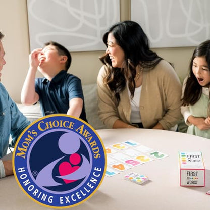 FIRST TO WORST Party Game – The Card Game About How Your Friends and Family Rank Things | Funny Ranking & Guessing Board Game for Friends & Family, Game Nights, Parties & Fun Gift Ideas