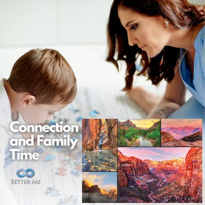Zion National Park Puzzle 1000 Piece Jigsaw for Adults | Featuring Mount Zion Canyon & more, USA national park puzzle for national park lovers - style: Zion Puzzle 1000pc