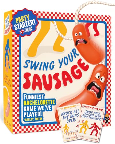 Swing Your Sausage - Hilarious Party Games for Adults - Perfect Bachelorette Games for Adults Game Night (2-12 Players) - Funny Outdoor & Indoor Game for Family Gatherings and Birthday Games