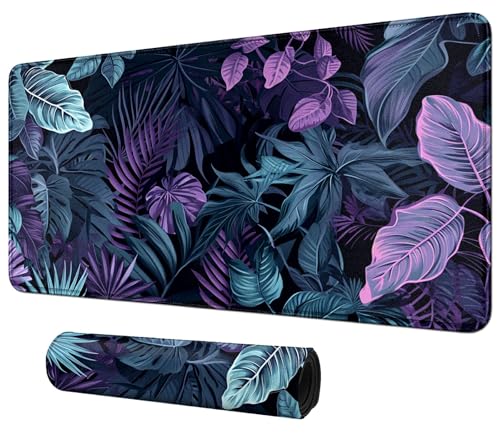 Colorful Tropical Plannt for MTG & TCG Playmat Mouse Pad,BFDHGQZC 24" x 14" Game Mat for MTG/RPG/CCG Trading Card Game Playmats Table Mat Perfect for Card Games Video Games Computer Office - color: Colorful Tropical Plannt