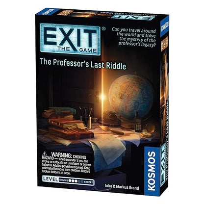 EXIT: The Professor's Last Riddle | Escape Room| Brainteasers | Mystery Solving | Treasure Hunt | Kosmos Game | at-Home Escape Room - style: Escape Room