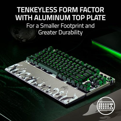Razer Huntsman V3 Pro TKL 8KHz Esports Gaming Keyboard: Analog Optical Switches Gen 2-8000 Hz Polling Snap Tap - Rapid Trigger - Adjustable Actuation - Media Controls - Niko Edition - color: Niko Edition, size: TKL, style: 8000 Hz Polling