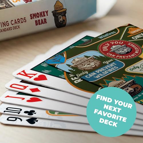 Masterpieces Smokey Bear Playing Cards - Premium Quality, Educational, and Fun Activity for Kids and Families - Great Gift Idea for Holidays, Birthdays, and Everyday Playtime - style: Smokey Bear