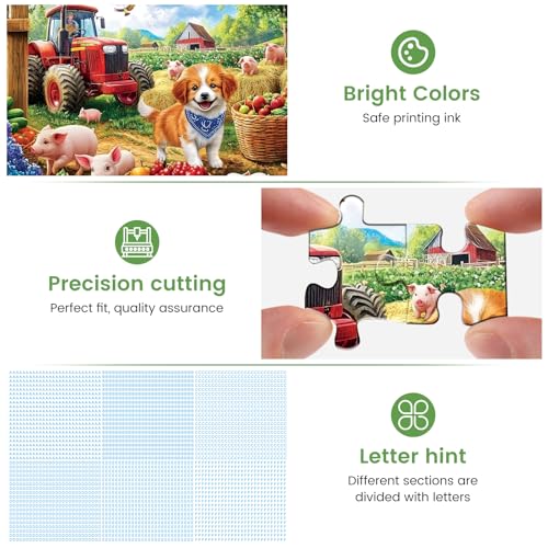 500 Piece Puzzles for Adults,Farm Dog Jigsaw Puzzles 500 Pieces | 500 Piece Puzzles for Adults,Farm Dog Jigsaw Puzzles 500 Pieces - style: Farm Dog