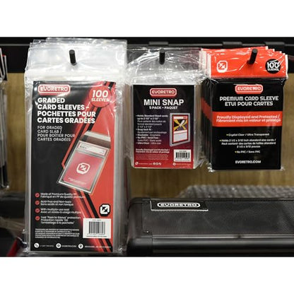 EVORETRO PSA Graded Resealable Sleeves - Premium Acid-Free Card Protection, Archival-Safe, Crystal Clear, Dustproof, Scratch Resistant - 100 Pack for Collectors - size: PSA Graded Resealable Sleeves (Pack of 100)