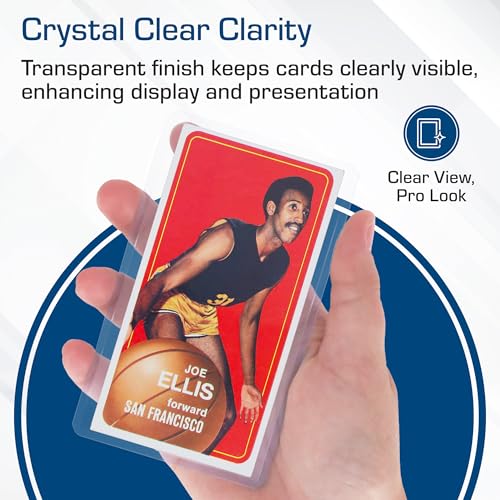 BCW Tall Card Topload Holders – 25 Pack | Premium Top Loaders for Sports Trading Cards | Fits Tall Basketball, Football, Widevision Cards | Clear Rigid Toploader Card Protectors
