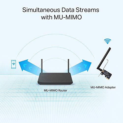 TP-Link PCIe WiFi Card AC600 for Desktop PC, Dual Band Wireless Internal Network Card(Archer T2E) High-Gain Antenna, MU-MIMO, WPA3, Low Profile, Supports Windows 10/11 - style: AC600, WiFi 5