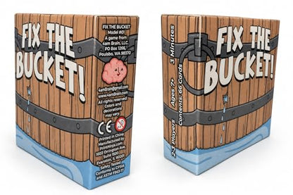 Fix the Bucket! The There's a Hole in the Bucket Fast Travel Card Game | Ages 7+, 2–3 Players, 3-5 Minute Gameplay, Easy to Learn, Great for Road Trips, Waiting Rooms & Family Game Night