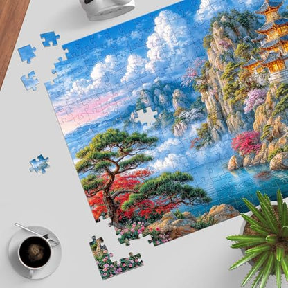Puzzles for Adults 1000 Pieces, Jigsaw Puzzle for Adults, Fun Challenging Puzzle, Between Mountains and Lakes Puzzles Game, Interlock Perfectly No Dust, Gifts for Father's Mother’s Day - color: Mountains and Lakes