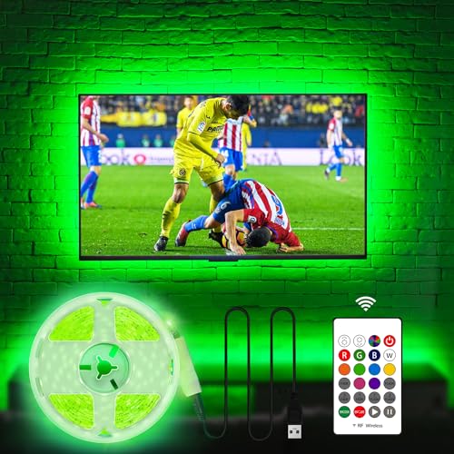 Led Lights for TV 70 75 80 82 Inches, 18Ft USB TV LED Backlight Behind TV Monitor HDTV Wall Work Space Decor -RGB Color Changing Led Strip Lights for Gaming Room Decor, Ambient Lighting - size: for 70-82inch
