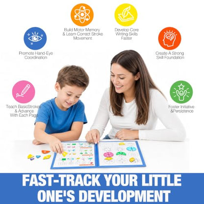 Montessori Magnetic Educational Puzzle for Kids Visual Learners, Practical Fractions Demonstration Book with Circles and Tiles for Home School and Classroom