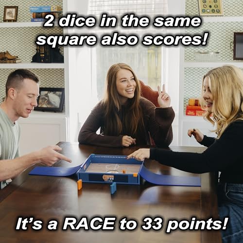 Catch 33-The high-Flying, Hoop-Shooting dice ramp Game - Fun for All Ages.
