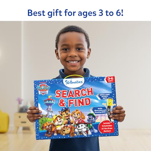 Skillmatics Search and Find PAW Patrol Educational Game - Reusable Preschool Learning Activities, Perfect for Toddlers & Kids Who Love Toys, Art & Crafts, Gifts for Boys & Girls Ages 3, 4, 5, 6 - style: 3. Search & Find PAW Patrol