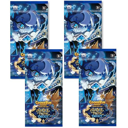 CookieRun TCG: A Game of Truth & Deceit - 4 Booster Pack Bundle - Braverse Trading Card Game, Strategy Play & Battle Deck-Building, Randomly Assorted