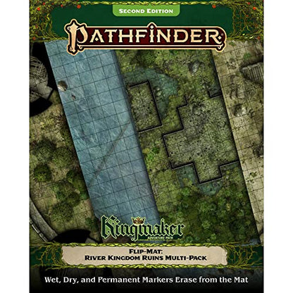 Pathfinder Flip-Mat Multi-Pack Ruins, 4 Battle Maps Ancient Locations | for Kingmaker Adventure Path RPG