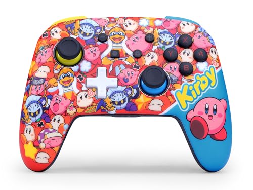 PowerA Enhanced Wireless Controller for Nintendo Switch - World of Kirby, Switch Lite/Switch - OLED Model, Nintendo Switch 2, Bluetooth (Amazon Exclusive) - color: World of Kirby