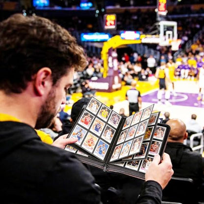 Basketball Card Binder 468 Double-Sided Pockets Trading Cards Secure Storage,Waterproof PU Leather with Sealed Zipper Protect Dust&Damage,Thoughtfully Chosen for Basketball Fans and Collectors - style: Basketball