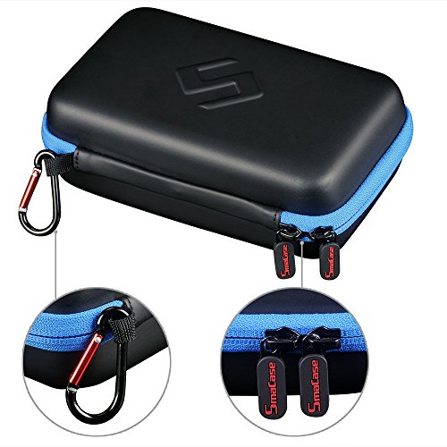 Smatree Hard Shell Carrying Case for Nintendo New 3DS/2DS XL, Travel Storage Case for New Nintendo 3DS/2DS Console and Charger - Black/Blue - color: Blue