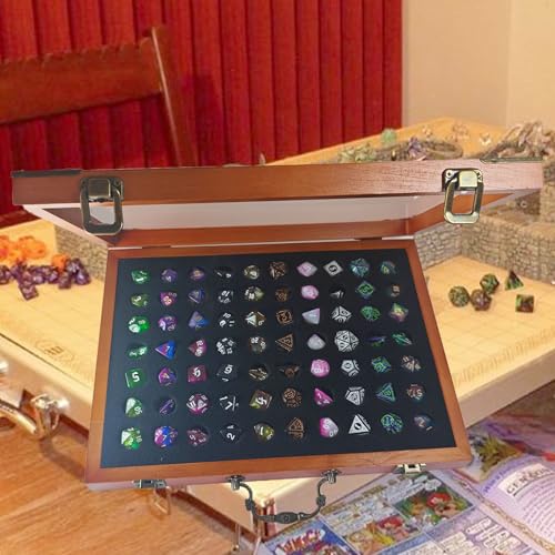 Dice Display Storage Case Storing Dice Sets and Collections,Dice Case Compatible with DND or RPG Role Playing and Other Table Games