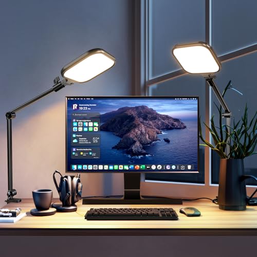 UBeesize 8" Streaming Ring Light with Adjustable Arm and Desk Clamp, 1 Pack | 8" Ring Light, Adjustable Arm, Desk Clamp, USB Powered, Dimmable Light, For Streaming, Video Calls & Home Office