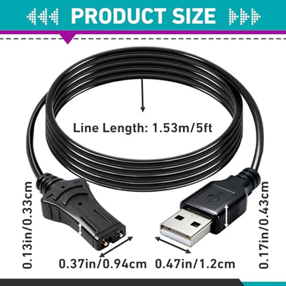 2 Pcs 1866460 Charging Cable Compatible with Minn Kota i-Pilot Remote | Including Bluetooth-Enabled and Legacy Models, Reliable Replacement Power Cord for Quick and Safe Charging