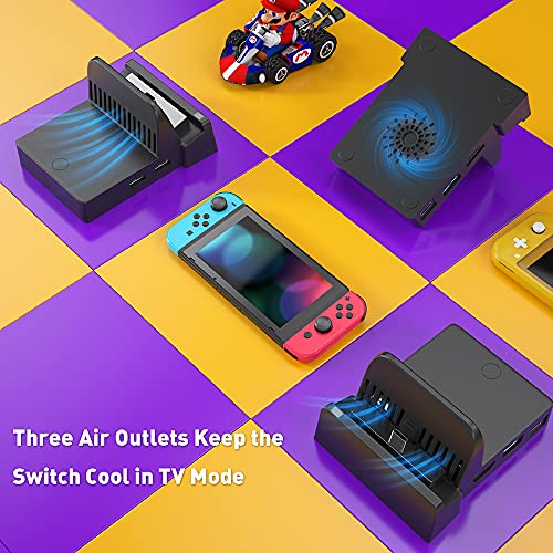 TV Docking Station for Nintendo Switch, Switch OLED, WEGWANG Portable TV Switch Dock Station Replacement for Official Nintendo Switch with HDMI USB 3.0 Port Switch Accessories Gift