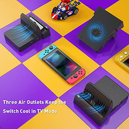 TV Docking Station for Nintendo Switch, Switch OLED, WEGWANG Portable TV Switch Dock Station Replacement for Official Nintendo Switch with HDMI USB 3.0 Port Switch Accessories Gift