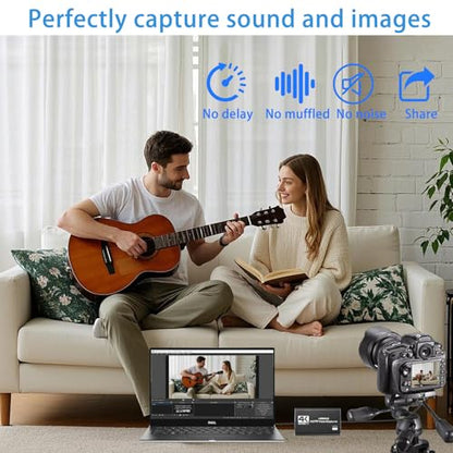 Video Capture Card,USB 3.0 Audio Video Capture Card 4K HDMI Loop-Out, Full HD1080P 60FPS/2K 30FPS Video Game Capture for Streaming Works for Xbox/PS5/Switch/Camera/PC/OBS/Nintendo Switch(Black)