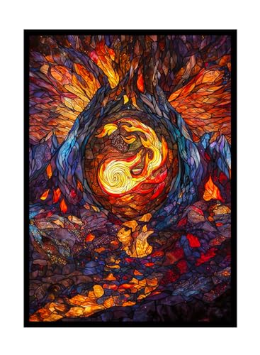 Katomula 100 MTG Card Sleeves with 100 Inner Sleeves, Textured Back Art Sleeve, Fit Standard Size Cards - Mountain - color: Mountain