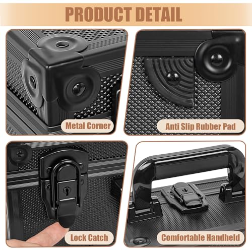 Toploader Storage Box for 3" x 4" 35pt Rigid Card, Magnetic Card Case | Portable Top Loader Card Case with 3 Removable Dividers, Holds 150+ Toploaders, Magnetic Holders for Sports Trading Cards - size: For 150+ Toploaders