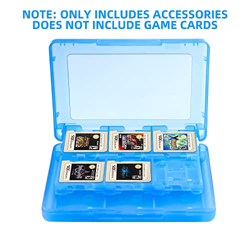 3DS Game Holder Card Case, 28-in-1 Game Holder Card Case Compatible with Nintendo NEW 3DS / NEW 3DS XL / 3DS / 3DS XL / DSi / DSi XL / DS / NEW 2DS /NEW 2DS XL / 2DS/ 2DS XL Catridge Storage Box (Blue) - color: Blue