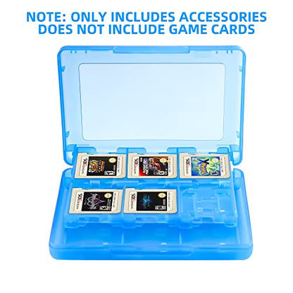 3DS Game Holder Card Case, 28-in-1 Game Holder Card Case Compatible with Nintendo NEW 3DS / NEW 3DS XL / 3DS / 3DS XL / DSi / DSi XL / DS / NEW 2DS /NEW 2DS XL / 2DS/ 2DS XL Catridge Storage Box (Blue) - color: Blue