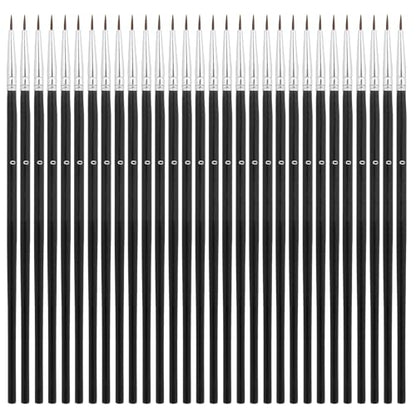 30 Pcs Tiny Detail Paint Brushes, #0 Fine Tip Paint Brush Miniature Fine Paint Liner Brush for Crafts Painting Watercolor Acrylic Art Face Painting