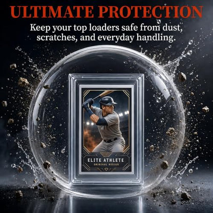 Top Loader Sleeves 100 Pack, Resealable Team Bags for 3" x 4" Cards | sleeves for 35-100PT top loaders, team bags for trading cards, trading card protector bags, PVC-free polypropylene sleeves