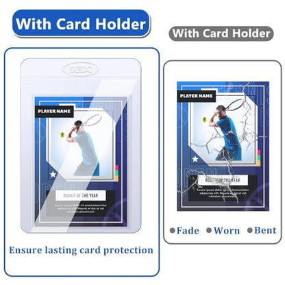 DEDC Card Grading Submission Kit Card Grading Shipping Mailing Box for PSA, CGC, SGC Trading Card 25 Semi Rigid Card Holders 50 Card Sleeves 1 Shipping Label + 1 Wiping Cloth (1-Set- Universal) - size: 1-set- Universal