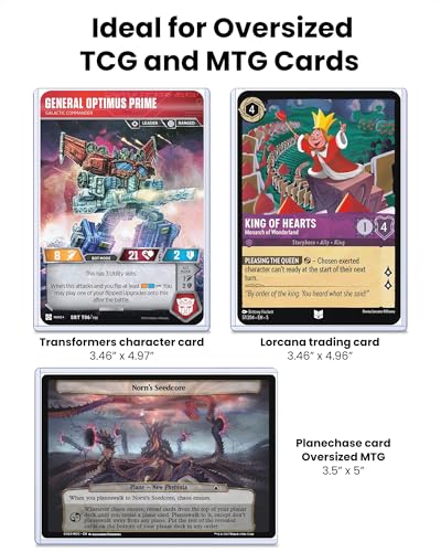 3.5 x 5 Toploaders 25 Pack, Trading Card Top Loaders for MTG & TCG | Rigid PVC Hard Card Protectors For Oversized Trading Cards, Transformer Characters, Sports Card Inserts, Anime Postcards