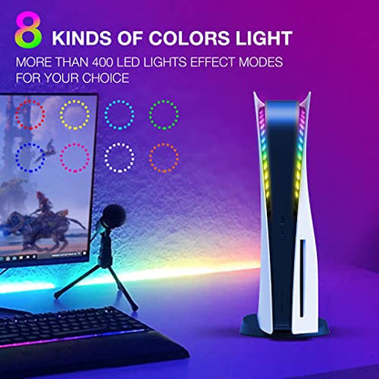JUSPRO PS5 LED Light Strip, RGB Ring LED Lights Kit Accessories Compatible with PS5 Slim Console Digital Edition & Regular Edition - color: LED Light