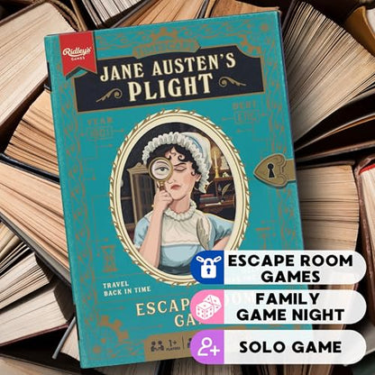 Ridley's Timescape: Jane Austen- Escape Room Game - Travel Back in Time to Help Jane Solve the Crime -Re-Playable and Re-Giftable - Date Night Favorite - 1+ Players for Ages 12+ and 90 Minute Playtime - style: Jane Austen