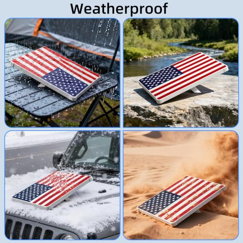 Starlink Mini Protective Cover, Hailproof Liquid Silicone Case, Flag | Waterproof Anti-Scratch Silicone Protective Cover, Starlink Mini Accessory for Roof Mount, Car & RV Camping - color: American Flag