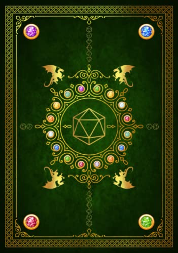 Rpg Character Journal: Role Playing Game Campaign & 5e Character Record Keeping Companion Green Vintage Cover Design