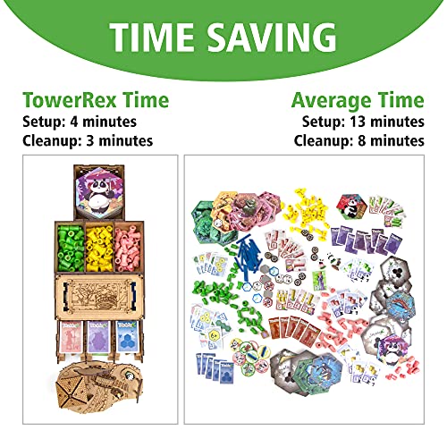 Organizer for Takenoko Board Game and Chibis Expansion, Storage Insert, Accessories Upgrade