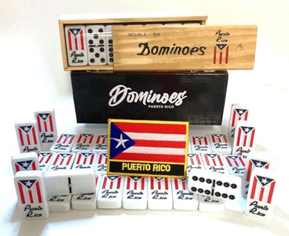 Puerto Rico Dominoes Set Gift Domino de Puerto Rico Rican Boricua Domino Adult Accessories