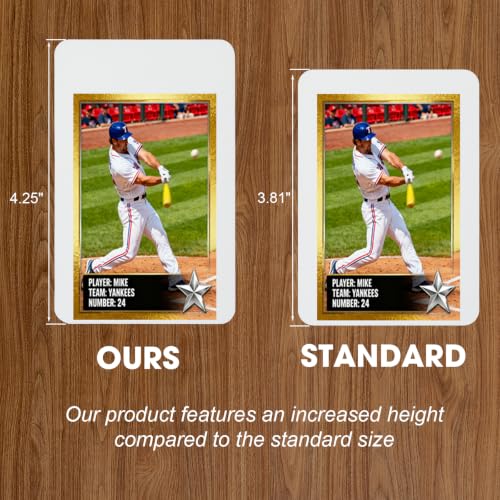 Prilino Trading Card Dividers Tall, Storage Box Separators, White, 200 Pack | Bend & Crack Resistant, Rounded Anti-scratch Edges, Easy to Wipe Clean, Extra Thick & Extra Tall for Orderly Card Management