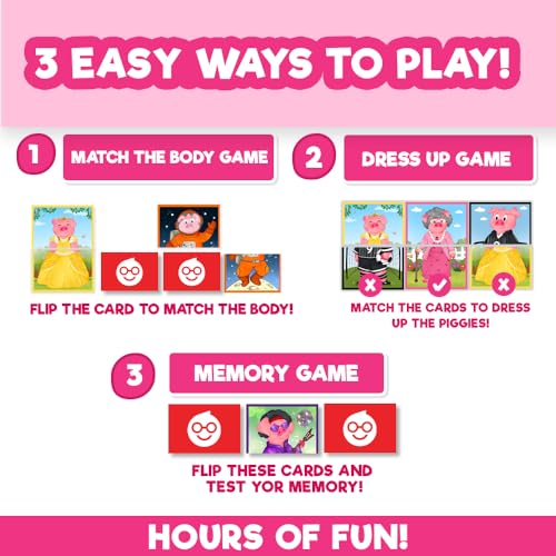 Doctor Jupiter Piggy Party Dress-up Game | Toys for Ages 2-4 | Birthday Gift for 2 Year Old Boys and Girls | Toddler Toys for 2-3-4 Year Old | Learning & Education Toys - style: Piggy Party