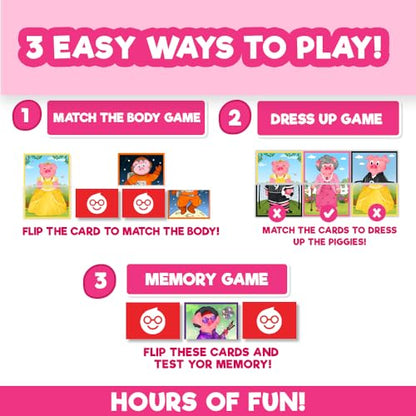 Doctor Jupiter Piggy Party Dress-up Game | Toys for Ages 2-4 | Birthday Gift for 2 Year Old Boys and Girls | Toddler Toys for 2-3-4 Year Old | Learning & Education Toys - style: Piggy Party