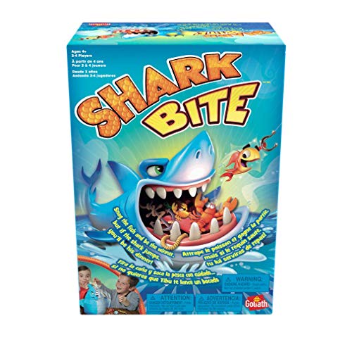 Shark Bite -- Roll The Die and Fish for Colorful Sea Creatures Before The Shark Bites Game! - Trilingual by Pressman - style: Shark Bite - Trilingual